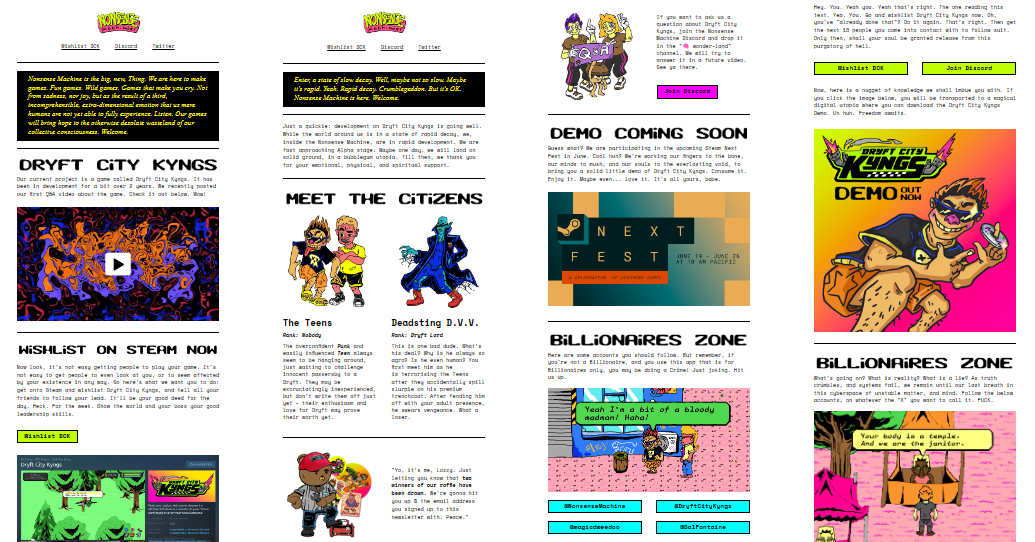 Nonsense Machine Newsletter snippets